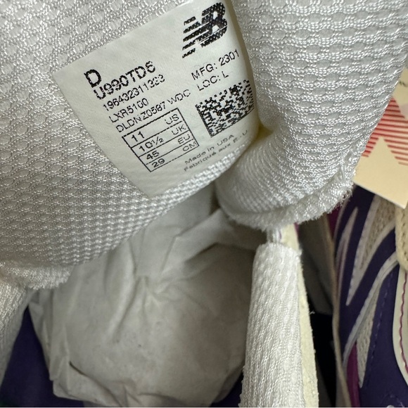 New Balance 990v6 MiUSA Magenta Pop Size 11 Frieza - Picture 7 of 8